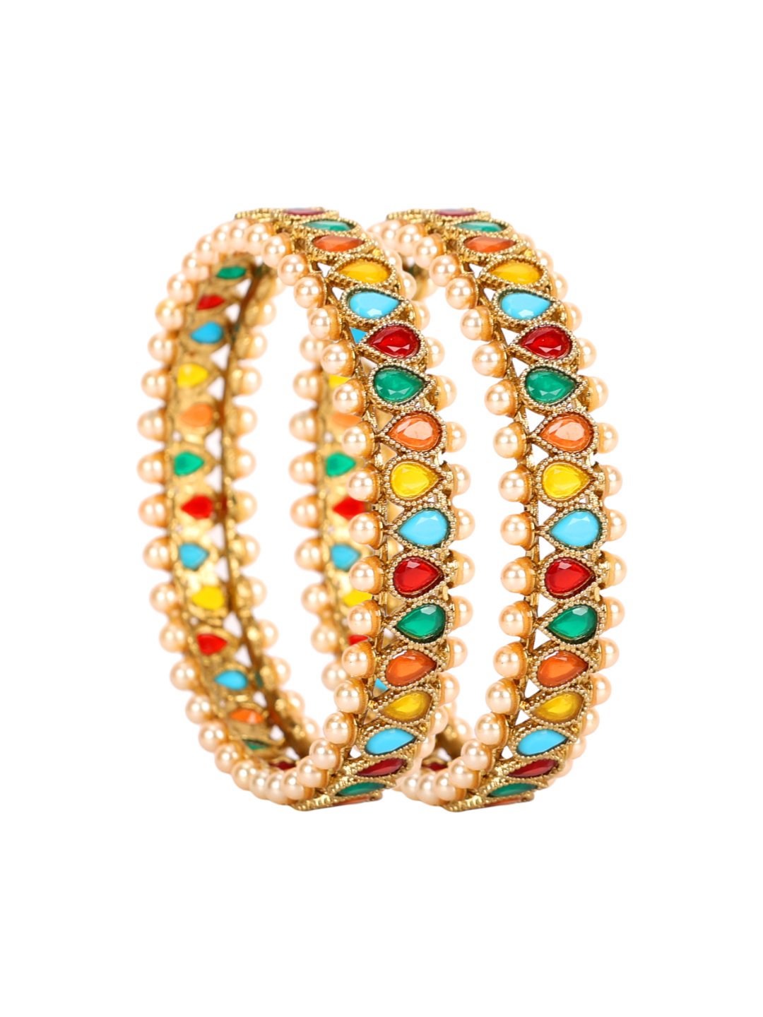 YouBella Jewellery Stylish Gold Plated Bangles for Girls and Women